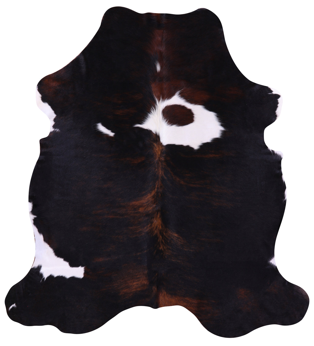 Tricolor Natural Cowhide Rug - Large 6'7"H x 6'0"W