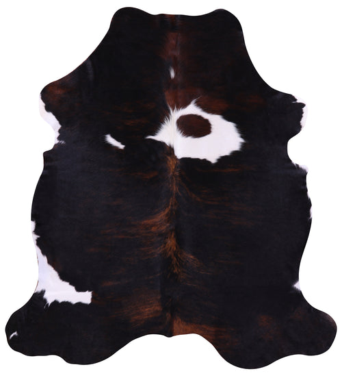 Tricolor Natural Cowhide Rug - Large 6'7