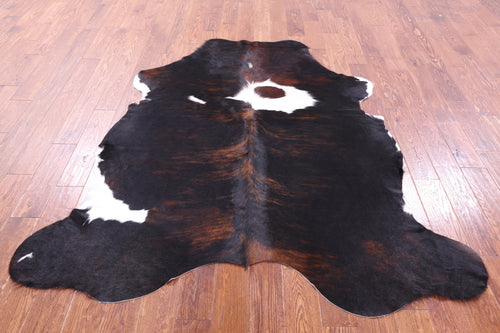 Tricolor Natural Cowhide Rug - Large 6'7