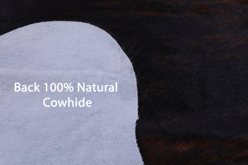 Tricolor Natural Cowhide Rug - Large 6'7