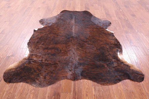 Brindle Natural Cowhide Rug - Large 6'11