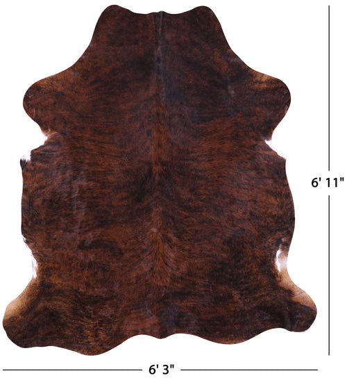 Brindle Natural Cowhide Rug - Large 6'11