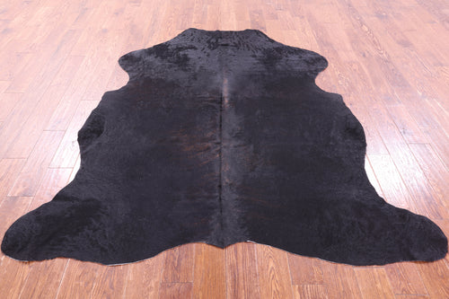 Black Natural Cowhide Rug - Large 6'11