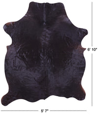 Thumbnail for Brown Natural Cowhide Rug - Large 6'10