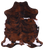 Brindle Natural Cowhide Rug - X-Large 7'0"H x 6'2"W