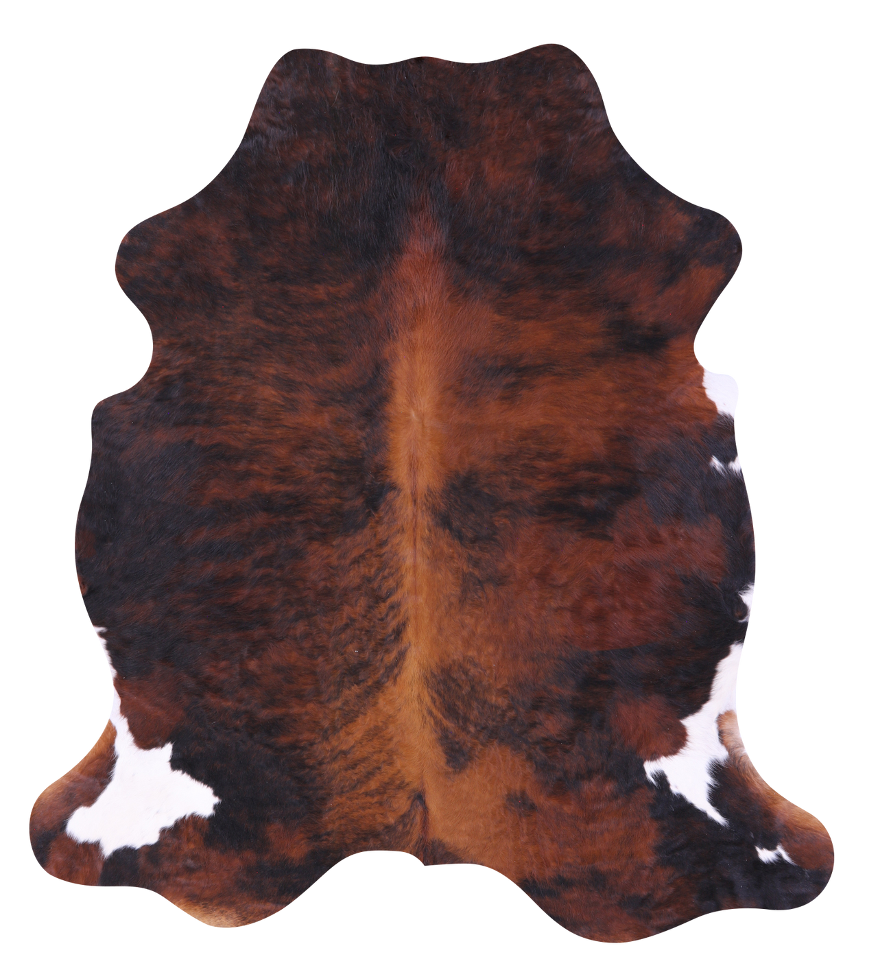 Brindle Natural Cowhide Rug - X-Large 7'1"H x 6'4"W