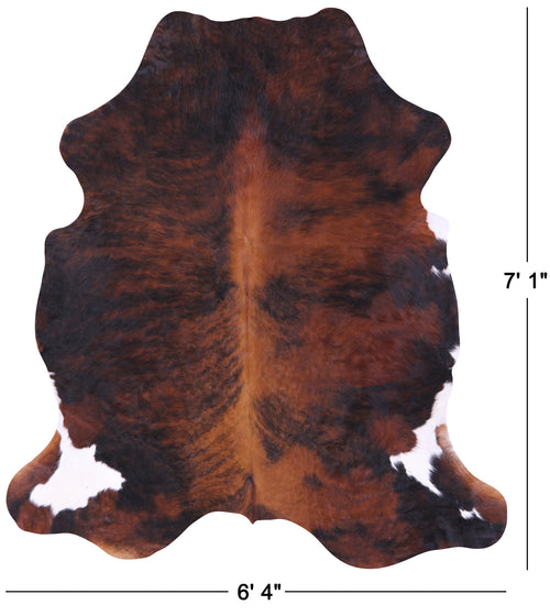 Brindle Natural Cowhide Rug - X-Large 7'1