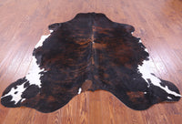 Thumbnail for Tricolor Natural Cowhide Rug - XLarge 7'1