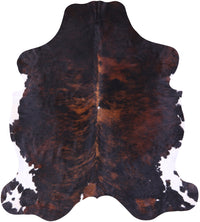 Thumbnail for Tricolor Natural Cowhide Rug - XLarge 7'1