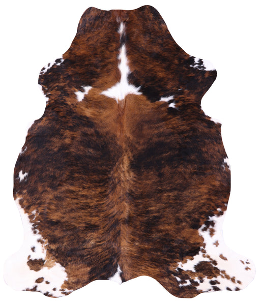 Tricolor Natural Cowhide Rug - XLarge 7'0"H x 5'10"W