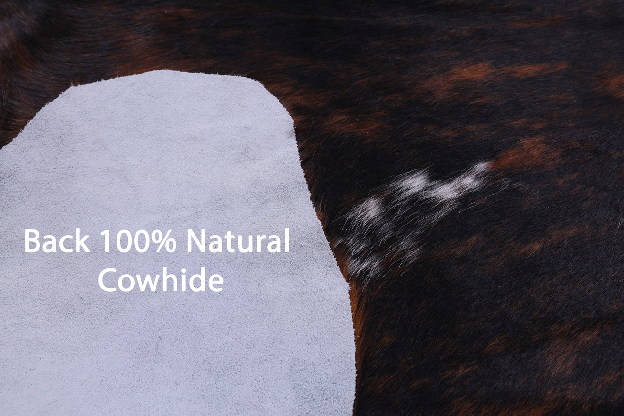 Brindle Natural Cowhide Rug - XLarge 7'5"H x 6'7"W