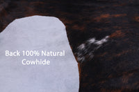 Thumbnail for Brindle Natural Cowhide Rug - XLarge 7'5