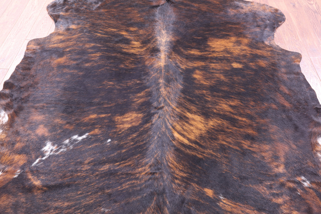 Brindle Natural Cowhide Rug - XLarge 7'5"H x 6'7"W