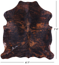 Thumbnail for Brindle Natural Cowhide Rug - XLarge 7'5