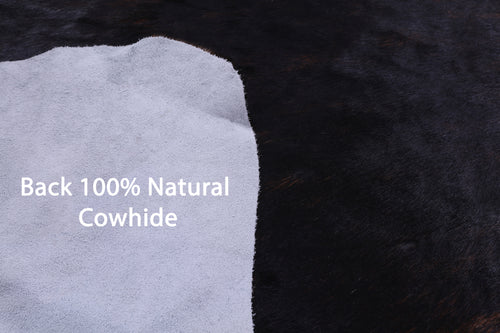 Dark Brindle Natural Cowhide Rug - X-Large 7'8