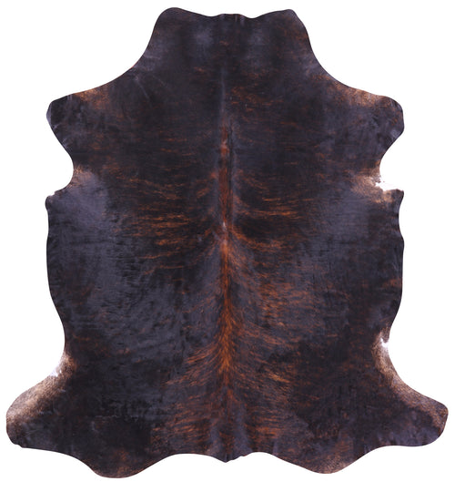 Dark Brindle Natural Cowhide Rug - X-Large 7'8