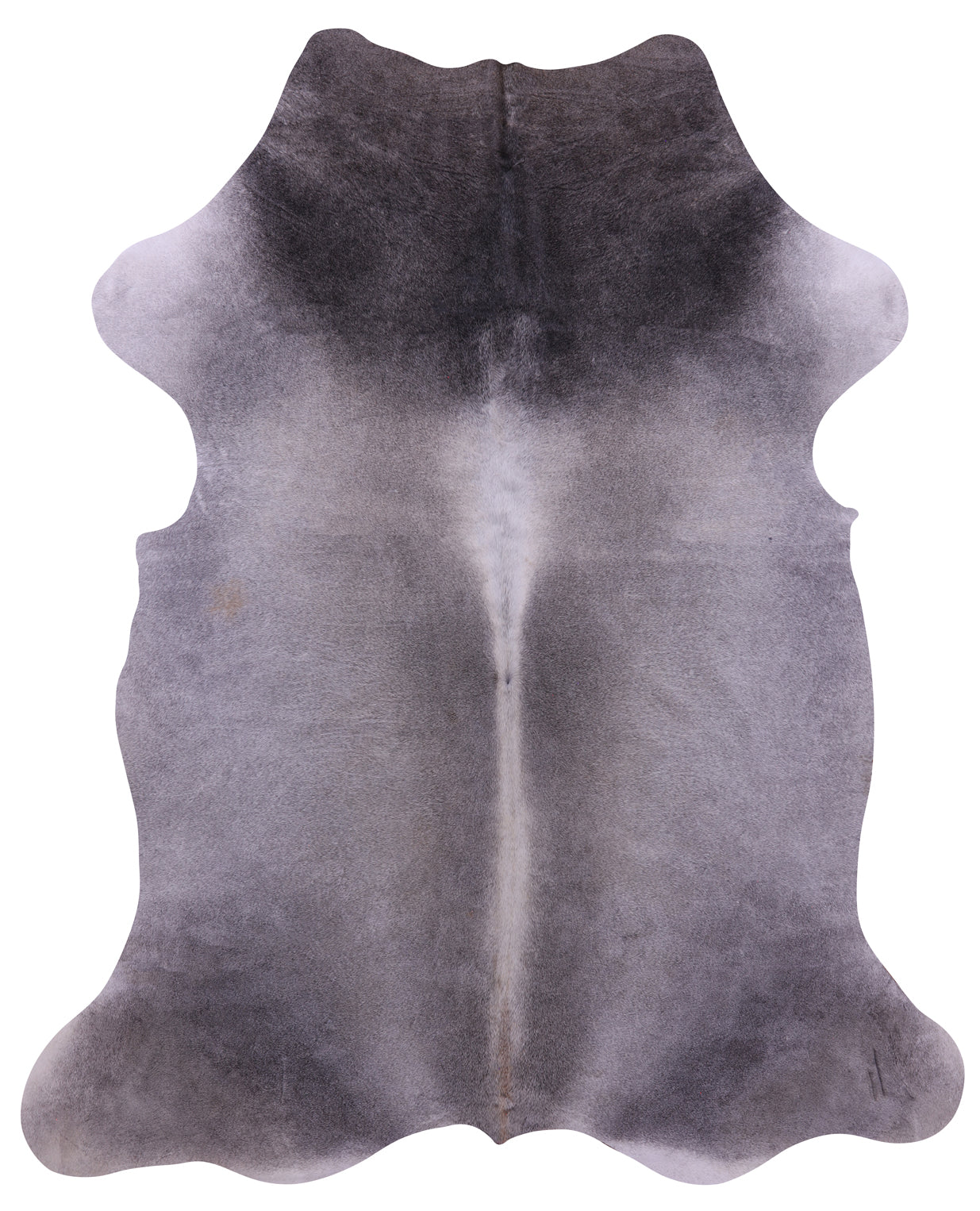 Grey Natural Cowhide Rug - XLarge 7'6"H x 6'1"W