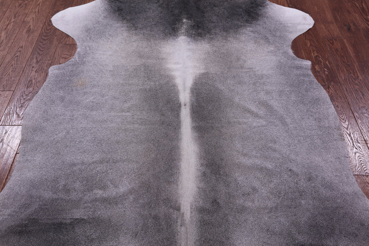 Grey Natural Cowhide Rug - XLarge 7'6"H x 6'1"W