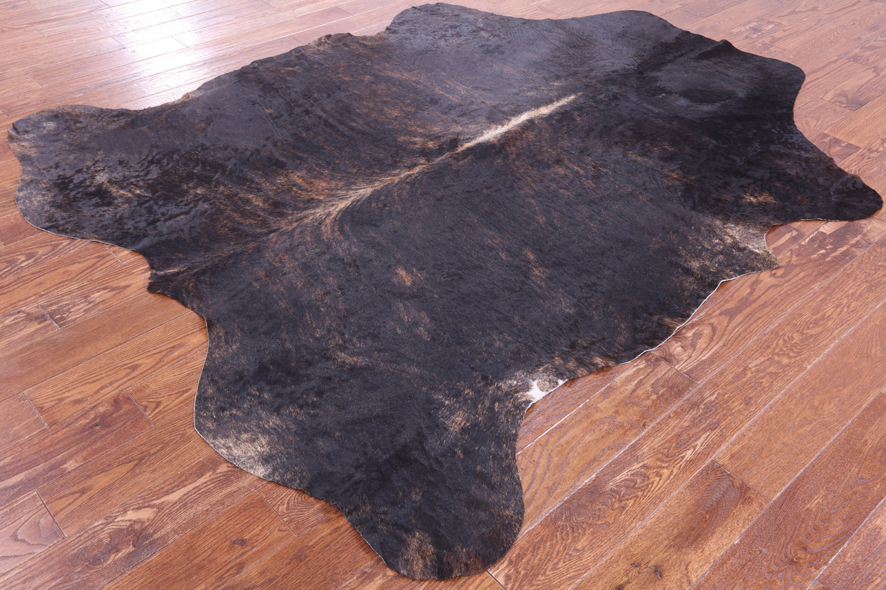 Brindle Natural Cowhide Rug - XLarge 8'1"H x 6'9"W