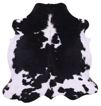 Thumbnail for Black & White Natural Cowhide Rug - Medium 5'11