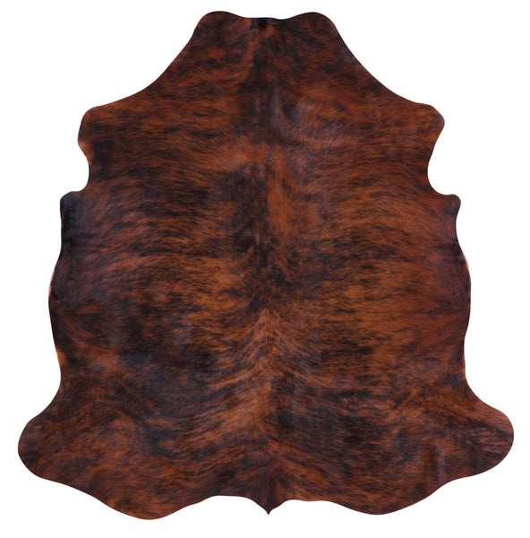 Brindle Natural Cowhide Rug - Medium 6'2"H x 5'11"W