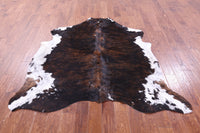 Thumbnail for Tricolor Natural Cowhide Rug - Medium 6'2