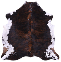 Thumbnail for Tricolor Natural Cowhide Rug - Medium 6'2