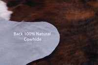 Thumbnail for Tricolor Natural Cowhide Rug - XLarge 7'2