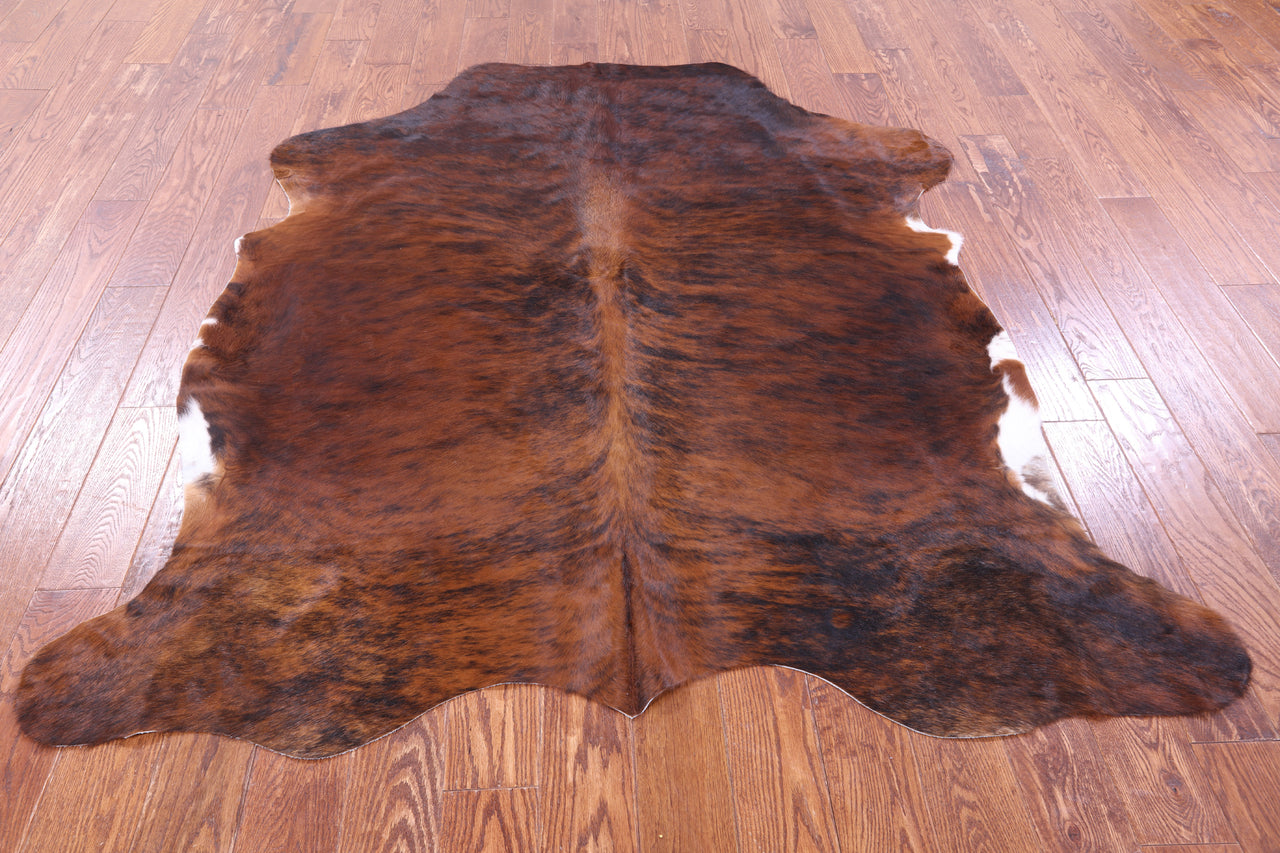 Brindle Natural Cowhide Rug - Large 6'6"H x 5'9"W