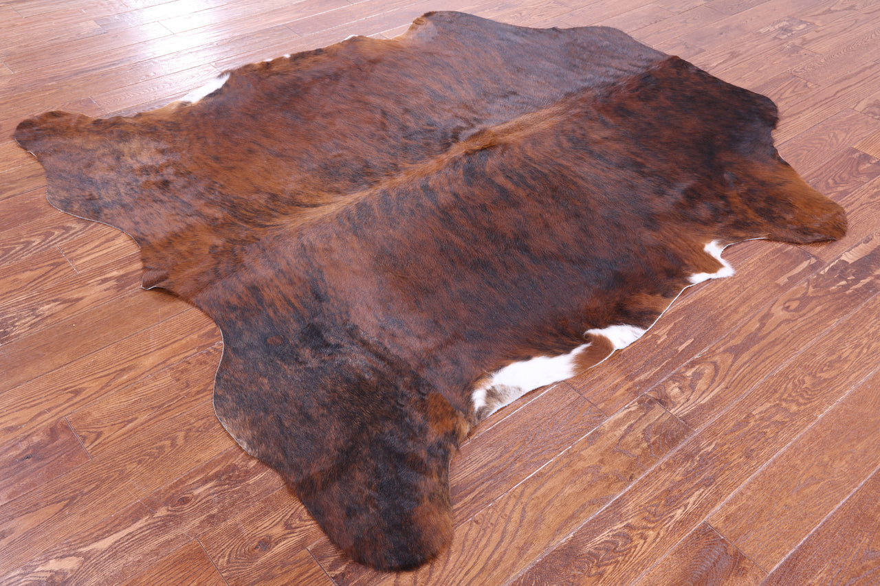 Brindle Natural Cowhide Rug - Large 6'6"H x 5'9"W