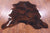 Brown Natural Cowhide Rug - Large 6'5"H x 5'11"W