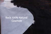 Thumbnail for Tricolor Natural Cowhide Rug - Large 6'11