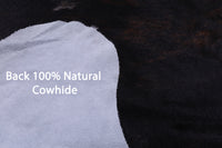 Thumbnail for Tricolor Natural Cowhide Rug - Large 6'11