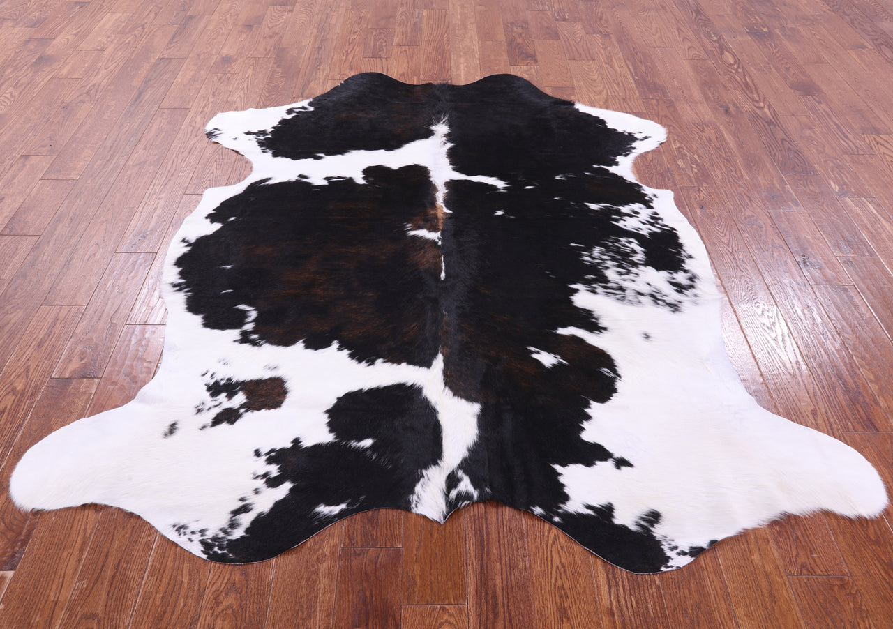 Tricolor Natural Cowhide Rug - Large 6'9"H x 6'3"W