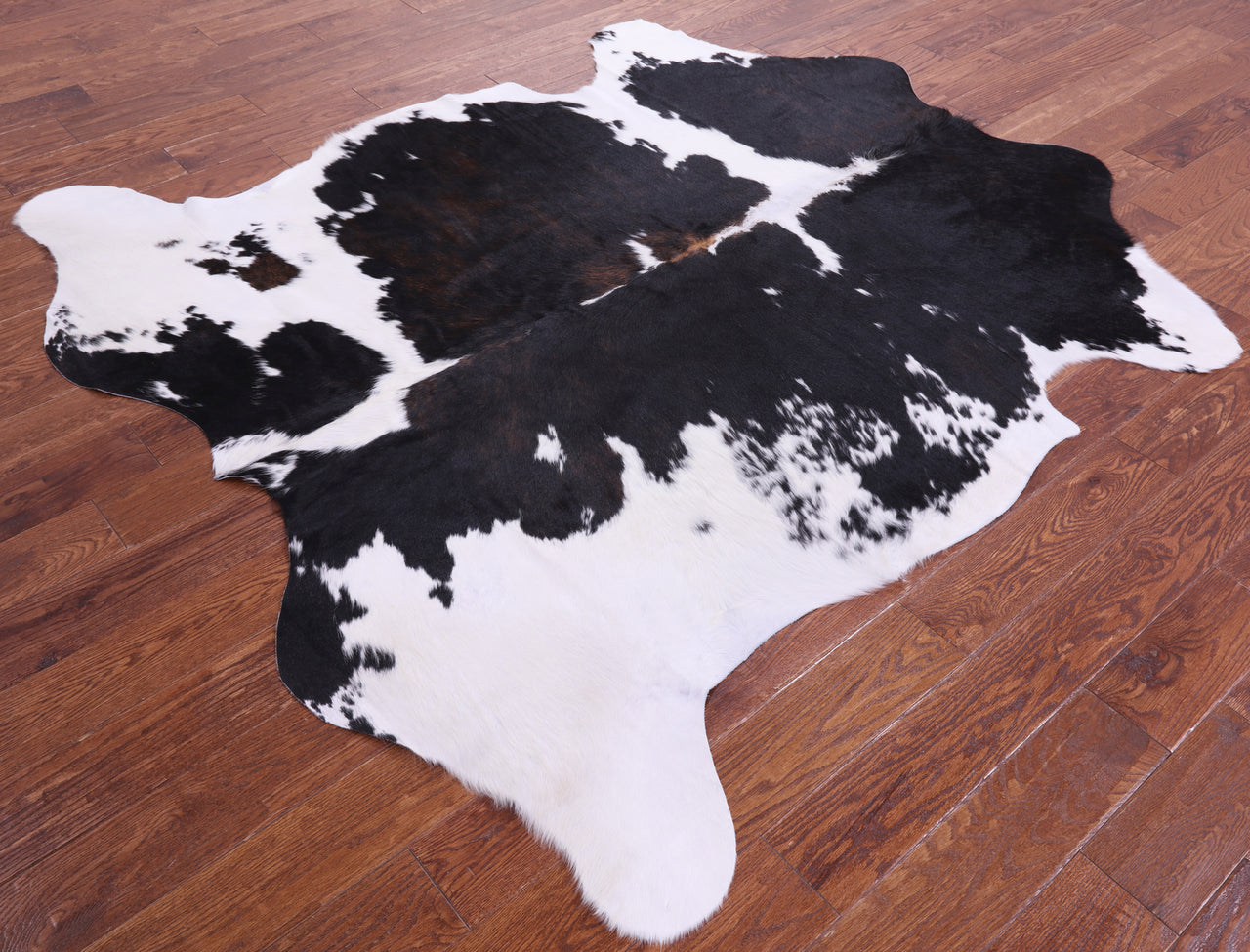 Tricolor Natural Cowhide Rug - Large 6'9"H x 6'3"W