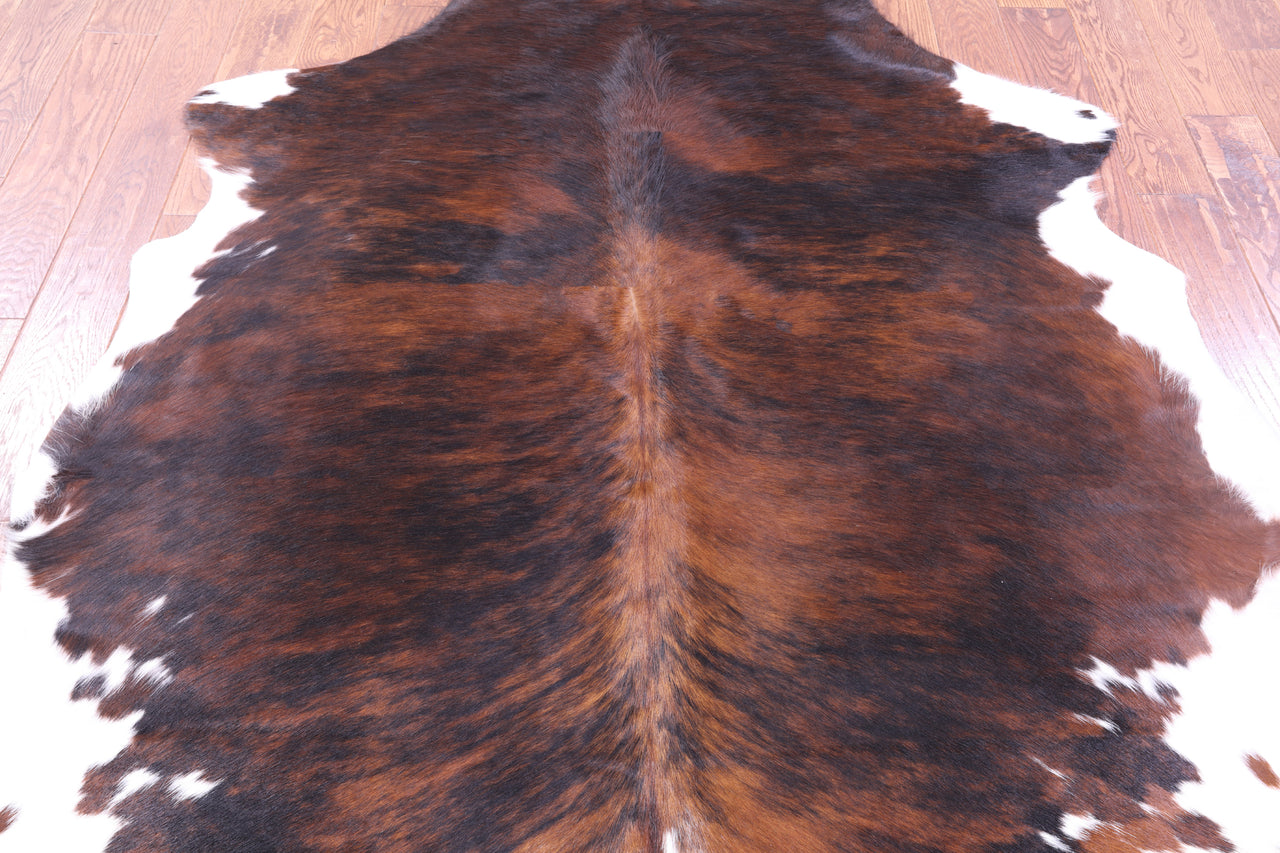 Tricolor Natural Cowhide Rug - Large 6'4"H x 6'0"W