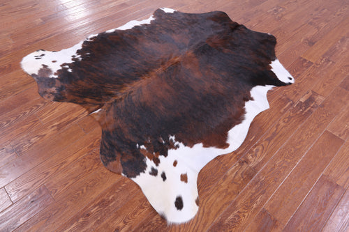 Tricolor Natural Cowhide Rug - Large 6'4