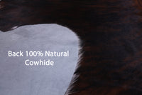 Thumbnail for Tricolor Natural Cowhide Rug - Large 6'4