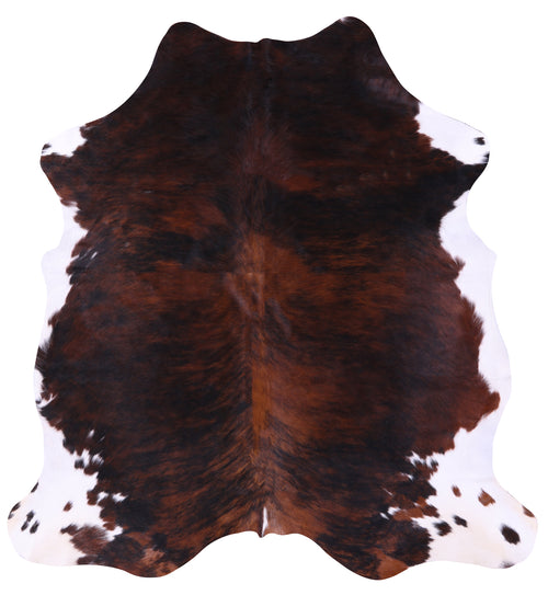 Tricolor Natural Cowhide Rug - Large 6'4