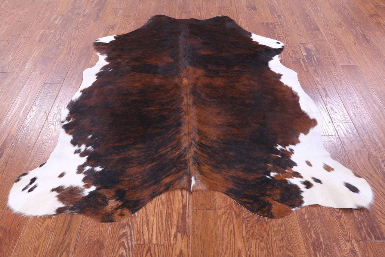 Tricolor Natural Cowhide Rug - Large 6'4"H x 6'0"W