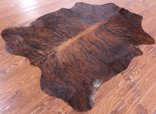 Brindle Natural Cowhide Rug - Large 6'8