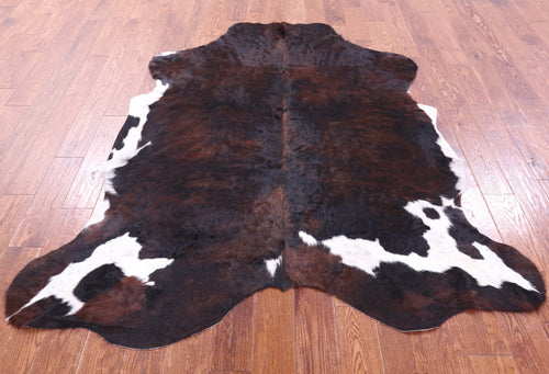 Tricolor Natural Cowhide Rug - Large 6'9