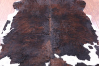 Thumbnail for Tricolor Natural Cowhide Rug - Large 6'9