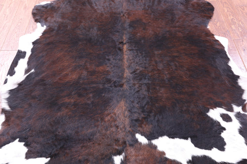 Tricolor Natural Cowhide Rug - Large 6'9