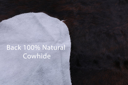 Tricolor Natural Cowhide Rug - Large 6'9