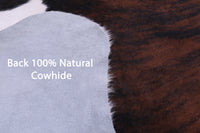 Thumbnail for Tricolor Natural Cowhide Rug - Large 6'9