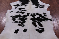 Thumbnail for Black & White Natural Cowhide Rug - Large 6'11