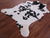 Black & White Natural Cowhide Rug - Large 6'11"H x 5'3"W