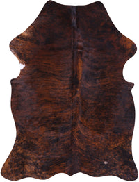 Thumbnail for Brindle Brown Natural Cowhide Rug - Large 6'11