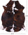 Tricolor Natural Cowhide Rug - Large 6'6"H x 5'2"W